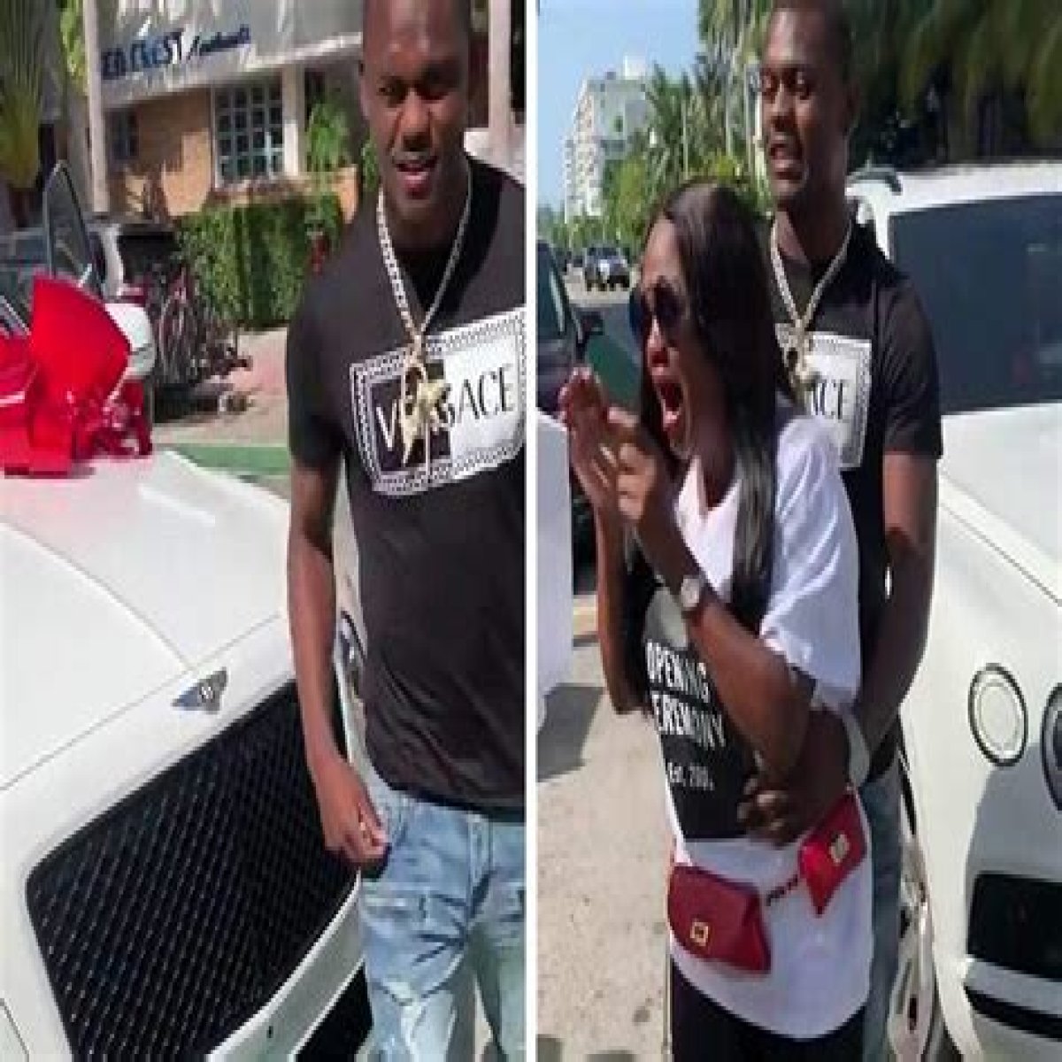 Giants Rookie Deandre Baker Surprises Mom With New Bentley, 'Stop Crying!'