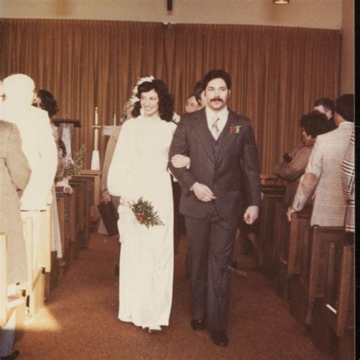 Matthew Perry's parents wedding photos