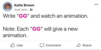 Why Does “GG” Turn Pink on Facebook? What Does “GG” Mean?
